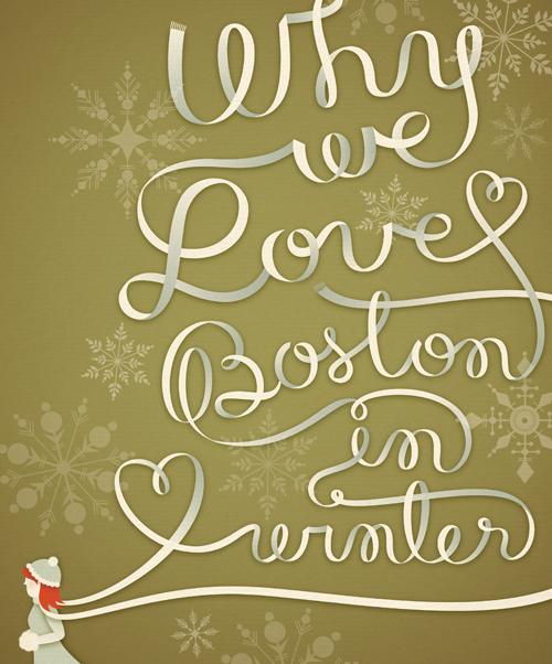 Why We Love Boston In Winter by Jessica Hische