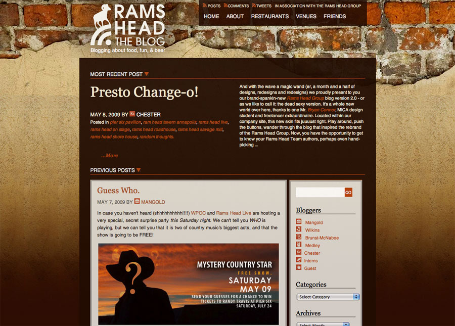 Rams Head The Blog by b_connor
