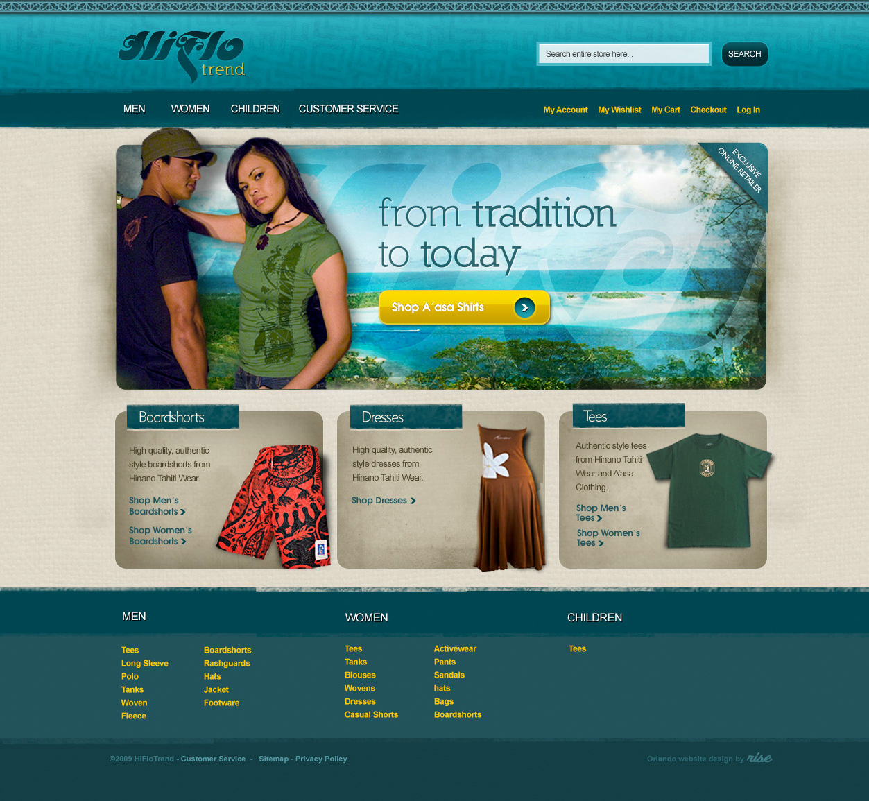 HiFlo Trend homepage concept by Captain Unnecessary