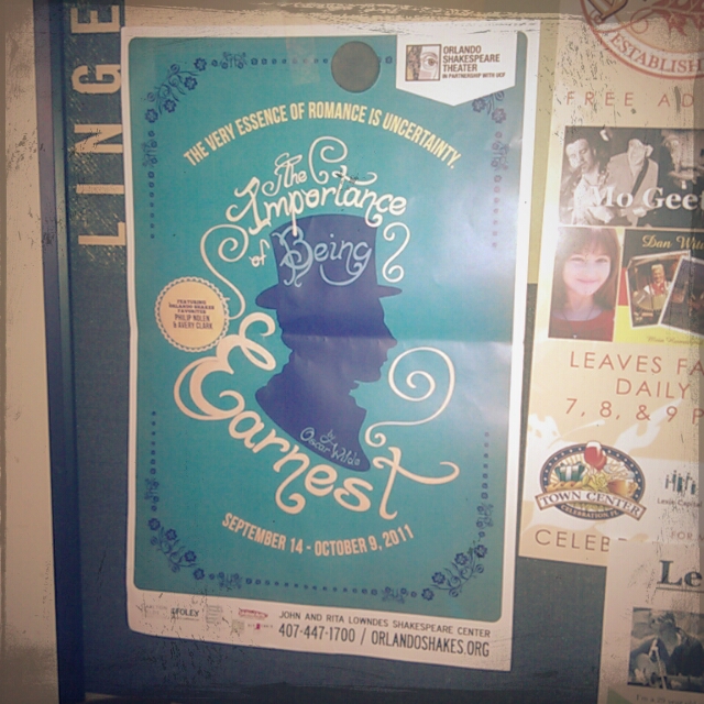 The Importance of Being Earnest Poster by Orlando Shakespeare Theatre