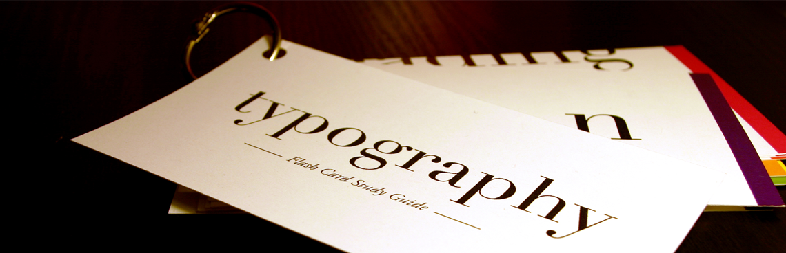 Typographic Flash Cards by Julie Luu