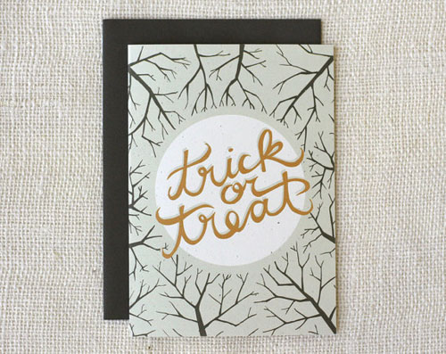 Halloween Trick or Treat Card by Wit & Whistle