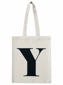Y Natural Tote by Alphabet Bags