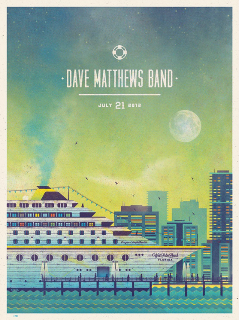 Dave Matthews Band // West Palm Beach, FL Poster Series.   — via DKNG Studios