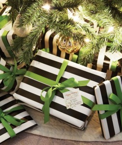 Black & White Striped Gift Wrap