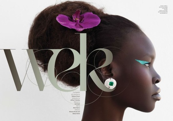 Alek Wek for As If Magazine