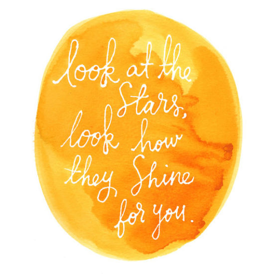 Look At The Stars Print by Kristin Nohe