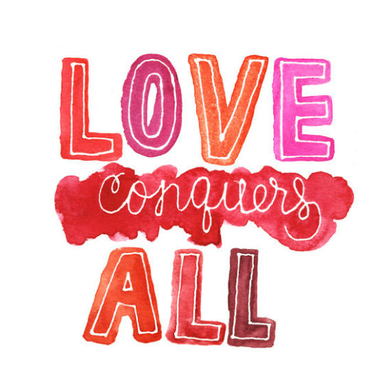 Love Conquers All Print by Kristin Nohe