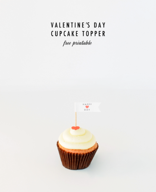 Valentine's Day Cupcake Topper