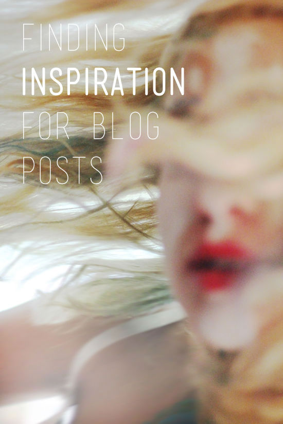Finding Inspiration for your Blog Posts - Betty Red Design