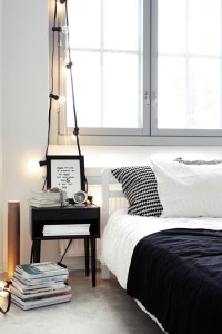 Black and White IKEA Bedroom