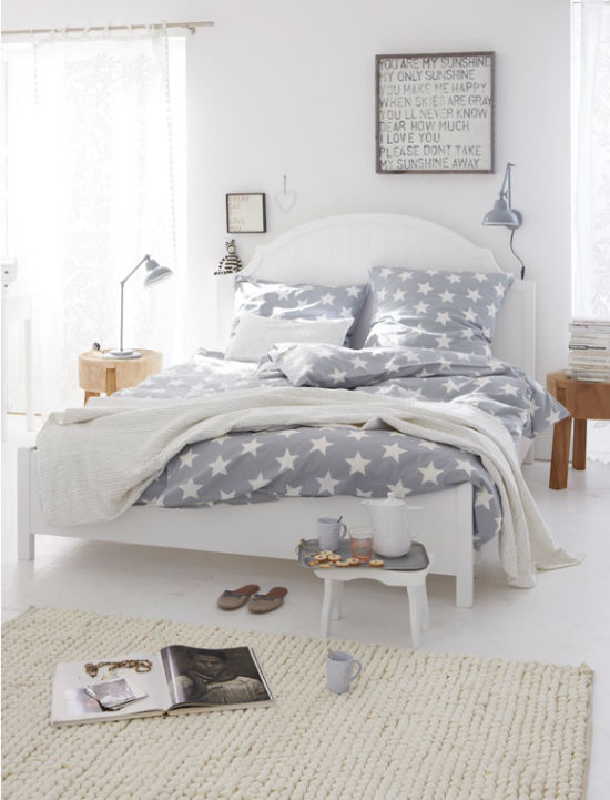 Gray French Country Bedroom