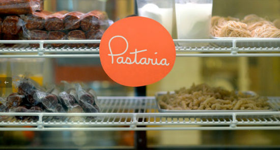 Branding for Pastaria - Art of the Menu