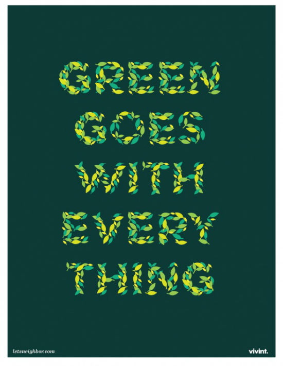 Green Goes With Every Thing Wallpaper