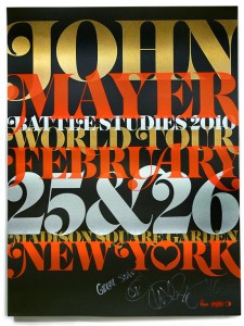 John Mayer Poster by House Industries
