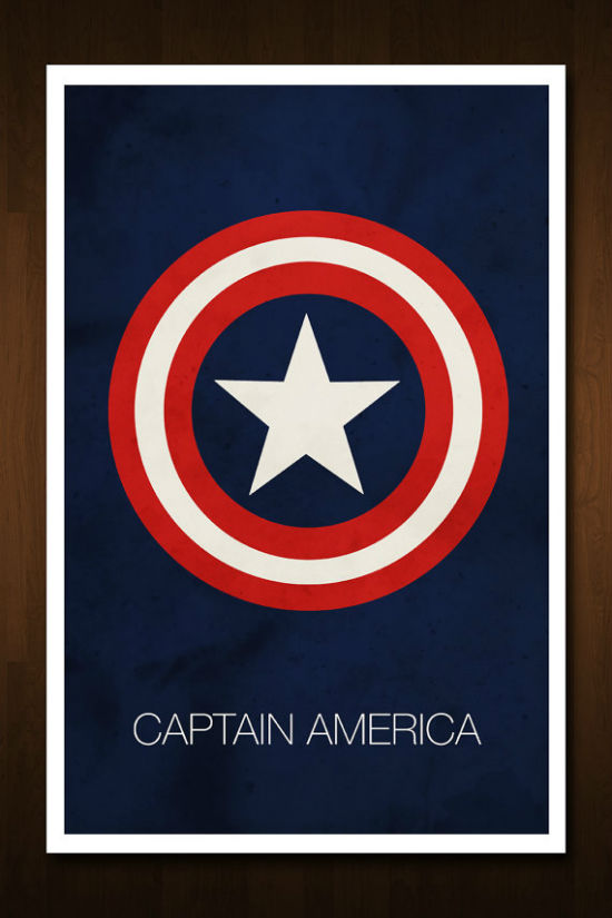 Captain America Avenger Art Print - 11x17 by Nick Morrison