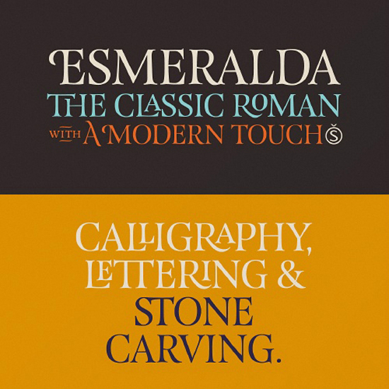  Esmerelda Pro - Sudtipos - I Love Typography