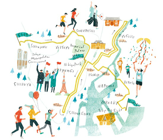 Masako Kubo Map Illustrations - Oh Joy