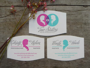 Two Sisters Photography Business Cards - The Beauty of Letterpress