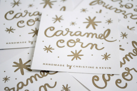 Caramel Corn Label - Christine Wisnieski