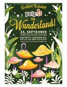 Yelp in Wonderland Poster - Anna Hurley
