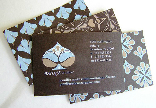 Deuce Creative Business Cards - Spring Inspired Business Cards