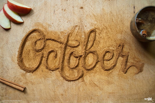 October - Food Typography