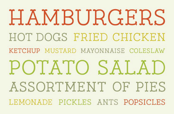 Relish Typeface - Ketchup and Mustard