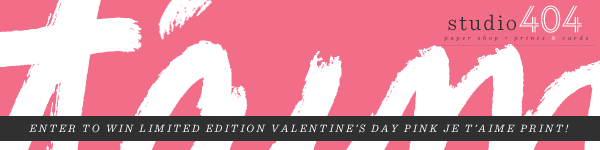 Je'Taime Print Valentines Giveaway