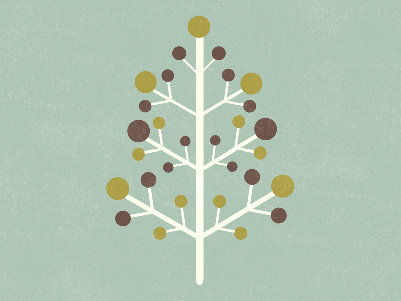 Holiday Tree Illustration