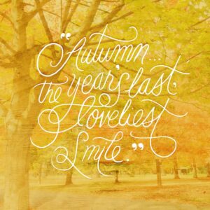 Autumn Lettering - Karli Ingersoll