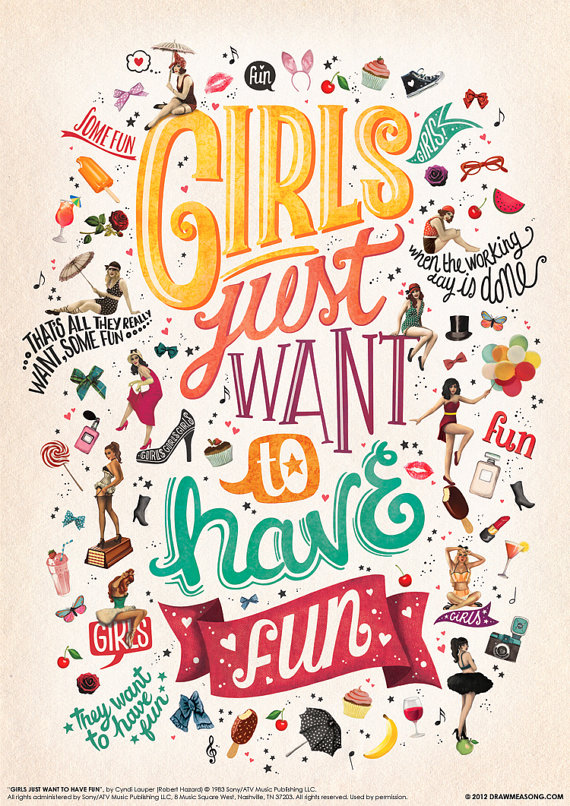 Girls Just Want to Have Fun - Draw Me A Song