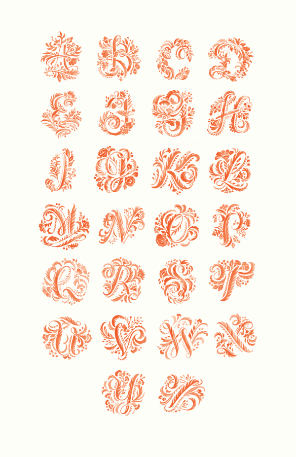 Floral Alphabet - Jill De Haan