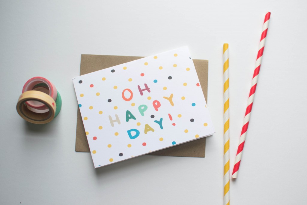 Oh Happy Day Card - Studio 404 Paper
