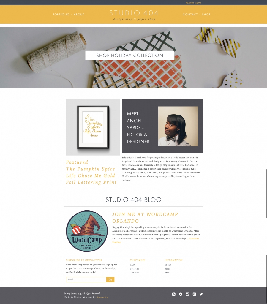 Studio 404 Homepage