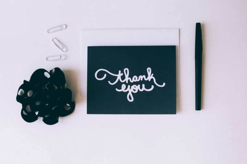Thank You Lettering Card - Studio 404 Paper