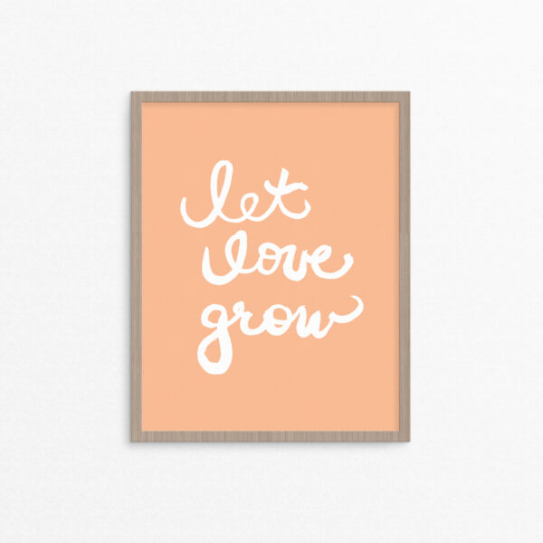 Let Love Grow Papaya - Studio 404 Paper