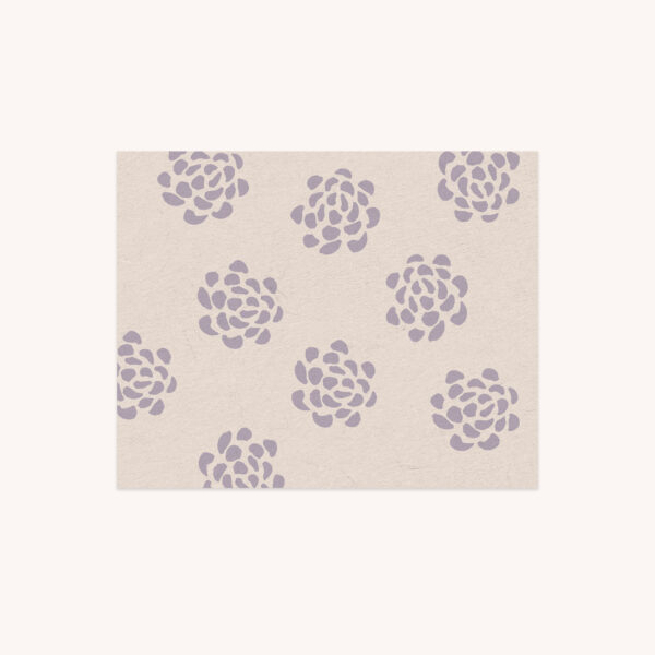 Florals in Orchid on a Cream Background