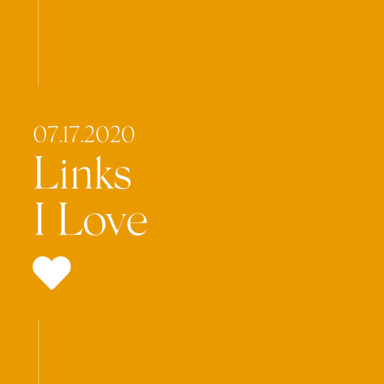 Links I Love with a white heart