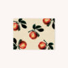 Apple illustration pattern card on creme background